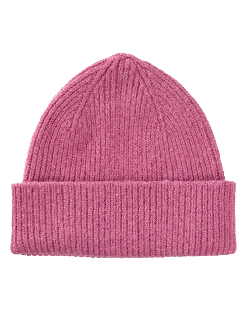 Le Bonnet Rippstrick-Beanie aus Wolle in Taffy /Pink Pink