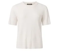 Strickshirt aus Wolle in Open White /Weiß