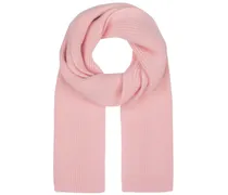 Rippstrick-Schal aus Wolle in Blush /Rosa