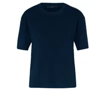 Strickshirt aus Wolle in Navy /Blau
