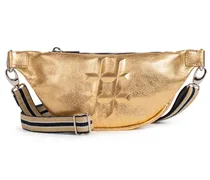 Hüft-Tasche HASHTAG GOLD aus Leder in Gold /Gold