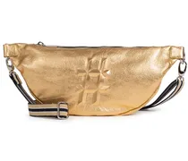 Hüft-Tasche HASHTAG GOLD aus Leder in Gold /Gold