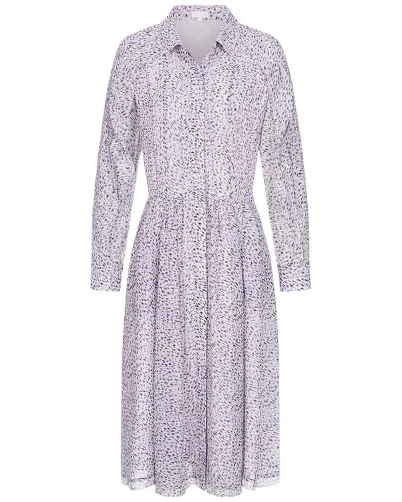 Lala Berlin Hemdblusenkleid DONIA mit Print in Stormy Dots Lilac White /Violett Violett