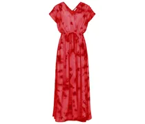 Kleid NINA mit Batik-Muster in Strawberry Field /Rot