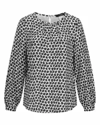 Max Mara Blusenshirt MORINA aus Seide mit Print in Schwarz/Weiß Onlineshop /Schwarz Schwarz