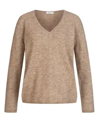 Closed V-Pullover mit Alpaka in Clay /Beige Beige