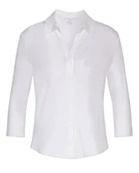 Majestic Bluse aus Viskose in Blanc /Weiß Weiß