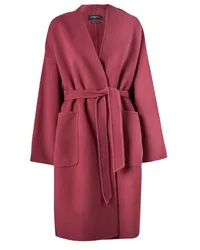 Max Mara Damen Mantel ERIS aus Wolle in Dunkelrosa /Pink Pink