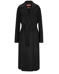 Max Mara Damen Wollmantel mit Kaschmir CLES in Black /Schwarz Schwarz