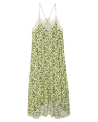 Zadig & Voltaire ZADIGVOLTAIRE Kleid RISTY SOFT SMALL GARDEN mit floralem Allover-Print in Cedra bei/Gelb Gelb