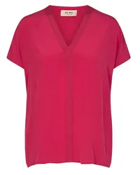 Mos Mosh Bluse ARIANA aus Seide in Cerise /Rot Rot