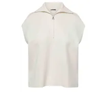 Strickshirt aus Baumwoll-Gemisch in Open White /Weiß