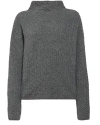 Filippa K Strickpullover MIKA BRAID mit Merinowolle in Mid Grey /Grau Grau