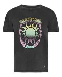 Mos Mosh T-Shirt TROPIC mit Front-Print in Black /Schwarz Schwarz