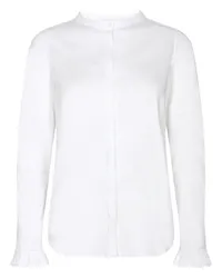 Mos Mosh Bluse MATTIE mit Rüschen aus Baumwolle in White /Weiß Weiß