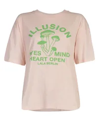 Lala Berlin T-Shirt CELIA ILUSION mit Print in Sea Shell /Rosa Rosa