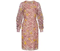 Kleid DOUCIE mit Seide und Print in Kufiya Cosmos Pink /Rosa