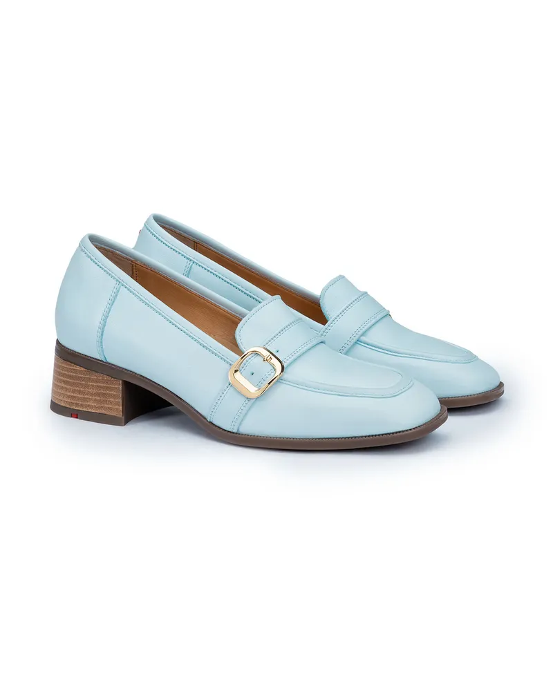 Lloyd Blau Glattleder | Damen Slipper Blau Blau