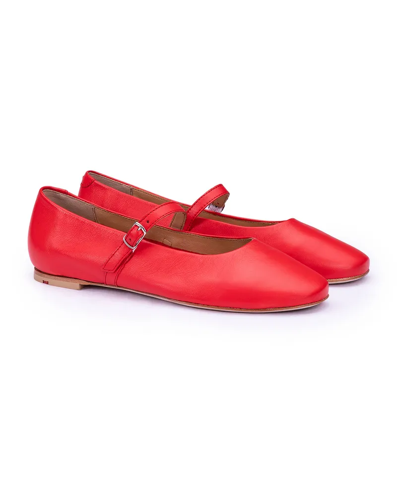 Lloyd Rot Glattleder | Damen Ballerinas Rot Rot