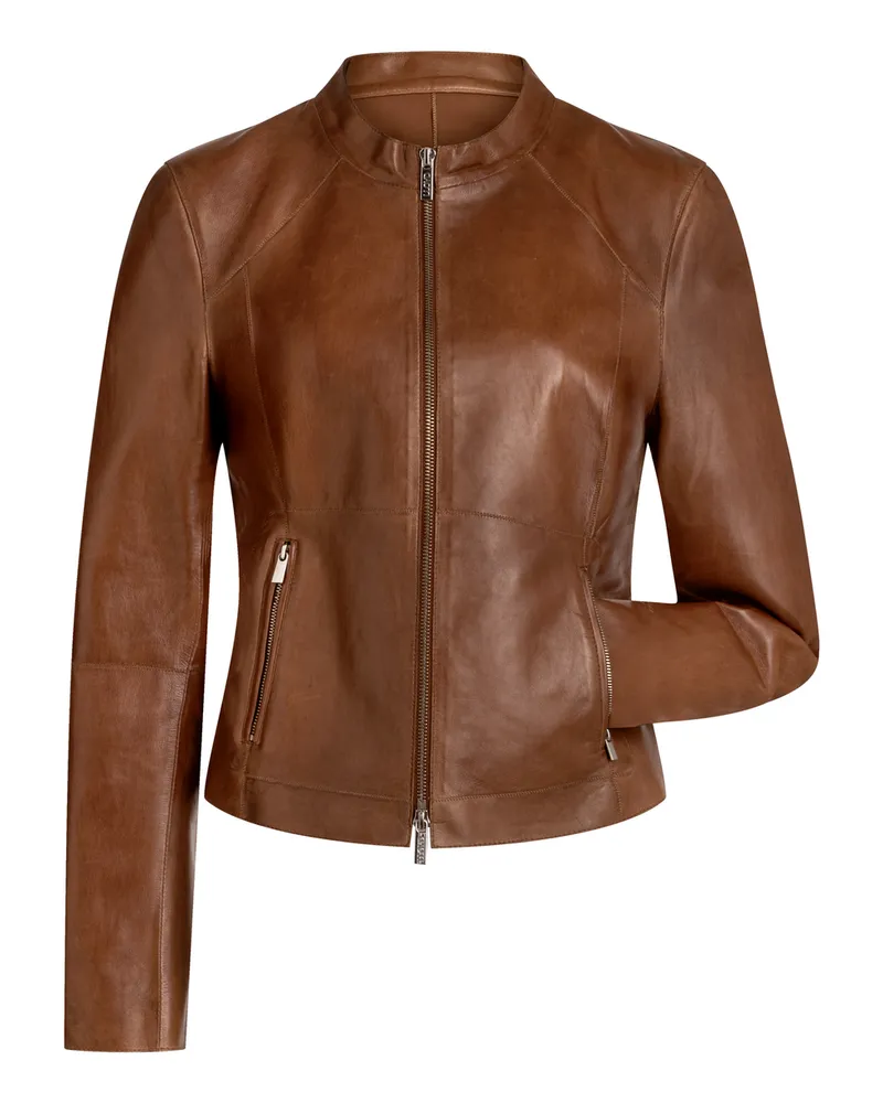 Lloyd Braun Glattleder | Damen Lederjacke Falina Braun Braun