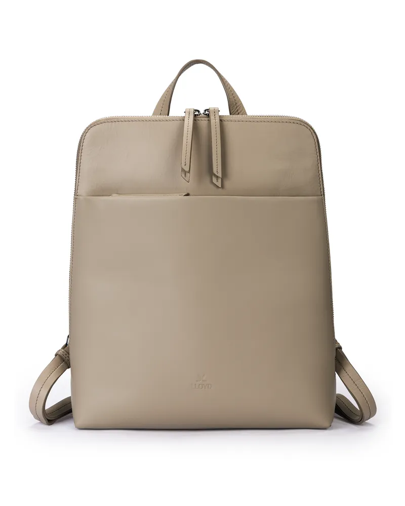Lloyd Beige Glattleder | Damen Business Bagpack Beige Beige