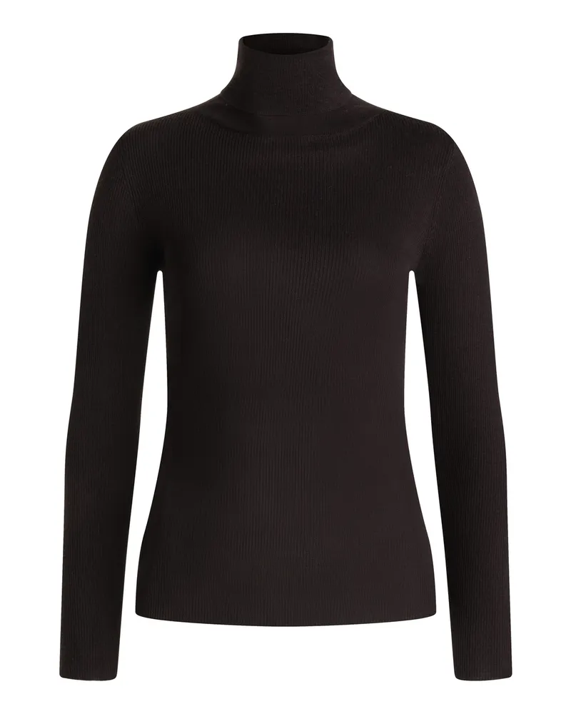 Lloyd Braun Wolle | Damen Strickpullover Rollkragen Braun Braun