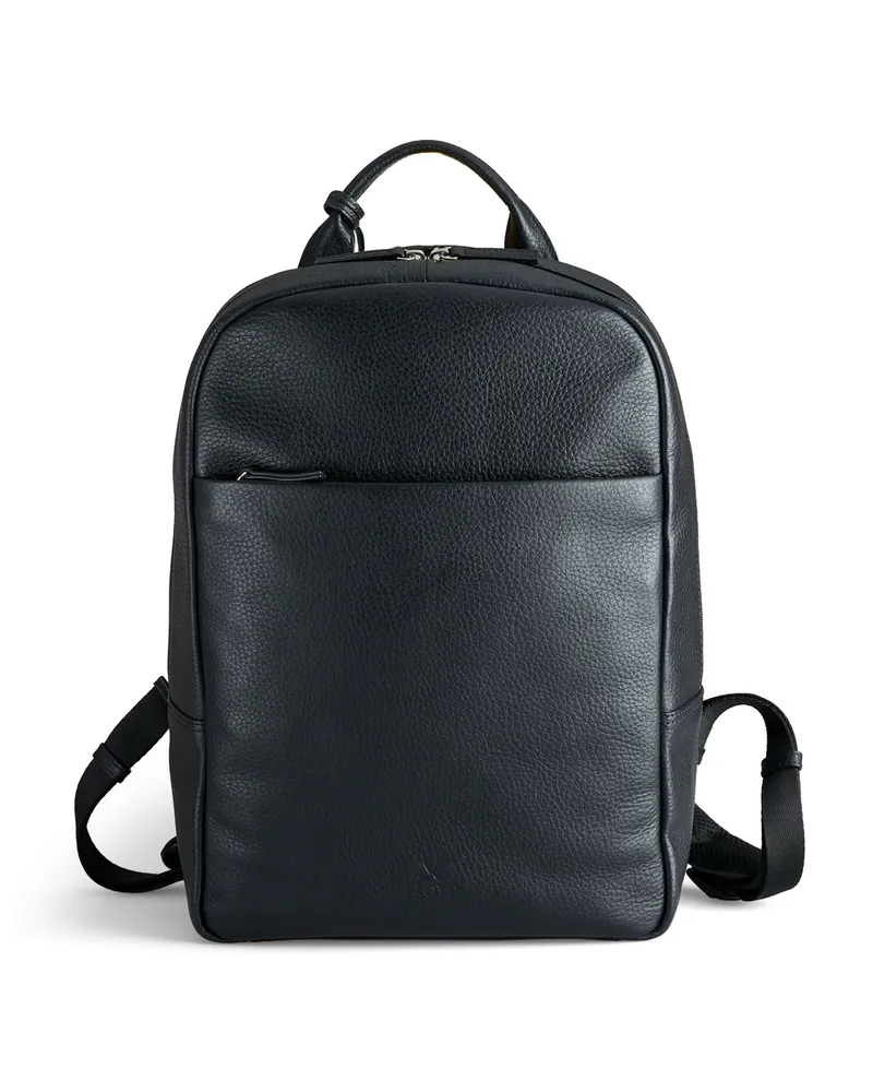 Lloyd Schwarz Glattleder | Rucksack Schwarz