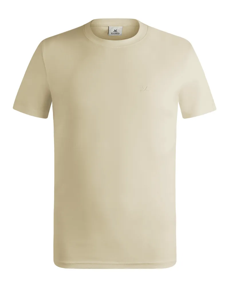 Lloyd Beige T-shirt Rundhals Beige