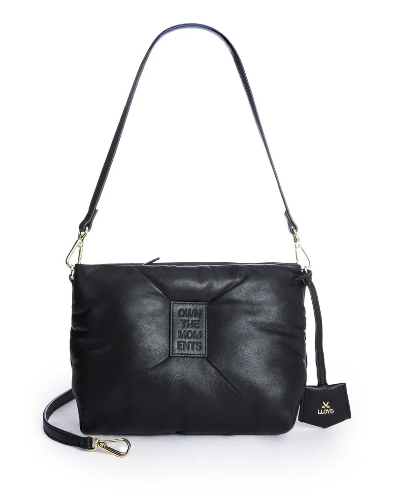 Lloyd Schwarz Glattleder | Damen Handbag Schwarz Schwarz