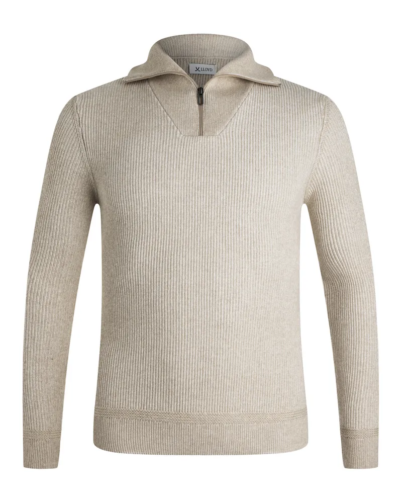 Lloyd Beige Strickpullover Troyer Beige