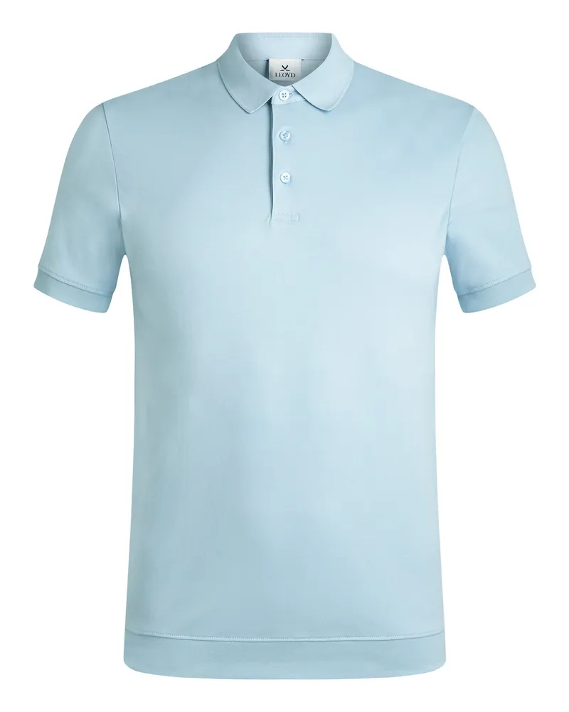 Lloyd Blau Poloshirt Aus Pima Blau
