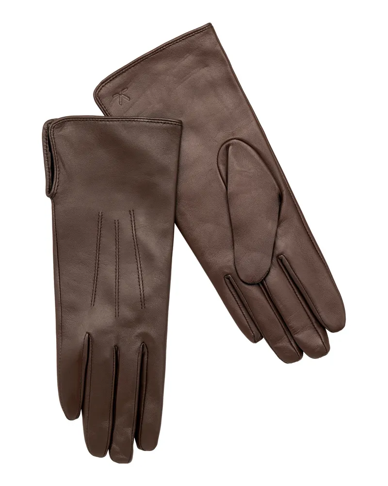 Lloyd Braun Glattleder | Damen Handschuhe Braun Braun