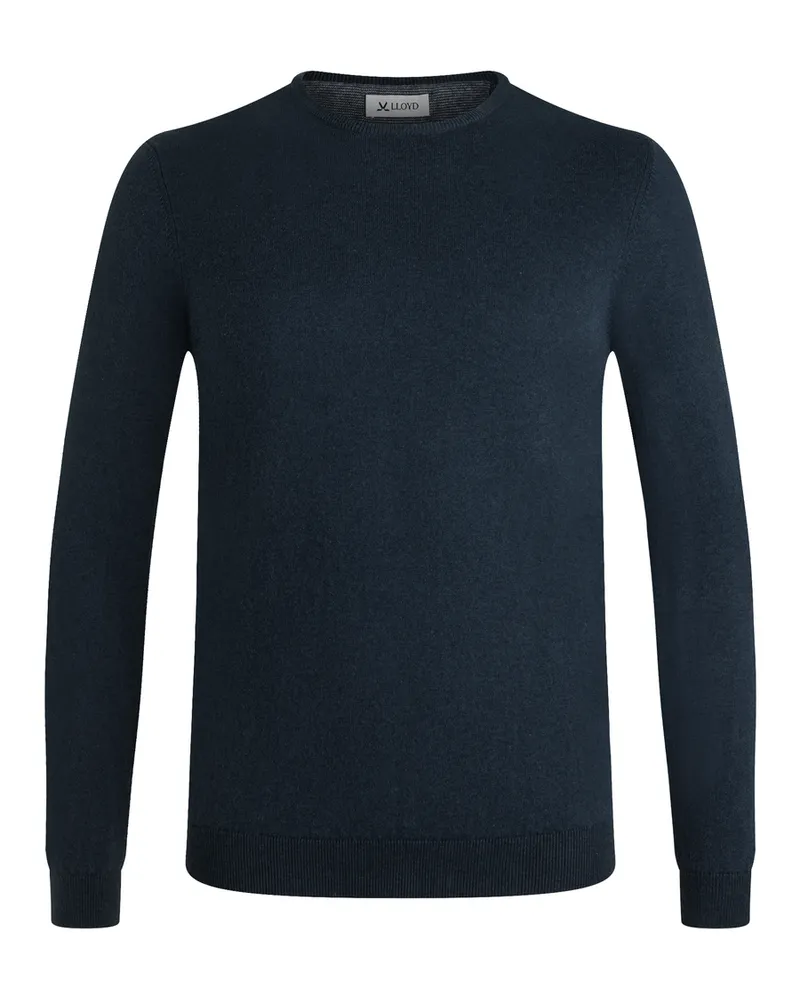 Lloyd Blau Strickpullover Rundhals Blau