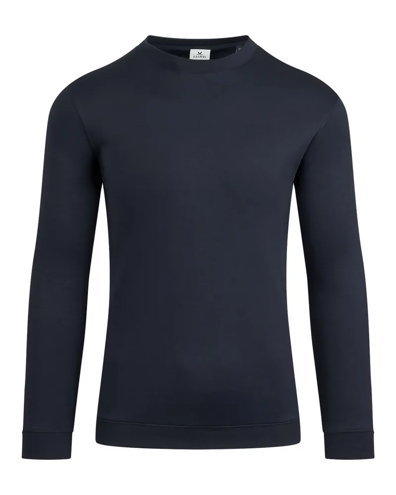 Lloyd Blau Textil | Rundhals Longsleeve Blau