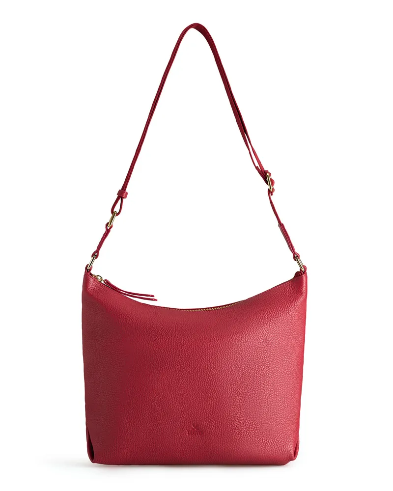 Lloyd Rot Glattleder | Damen Hobo Bag Rot Rot