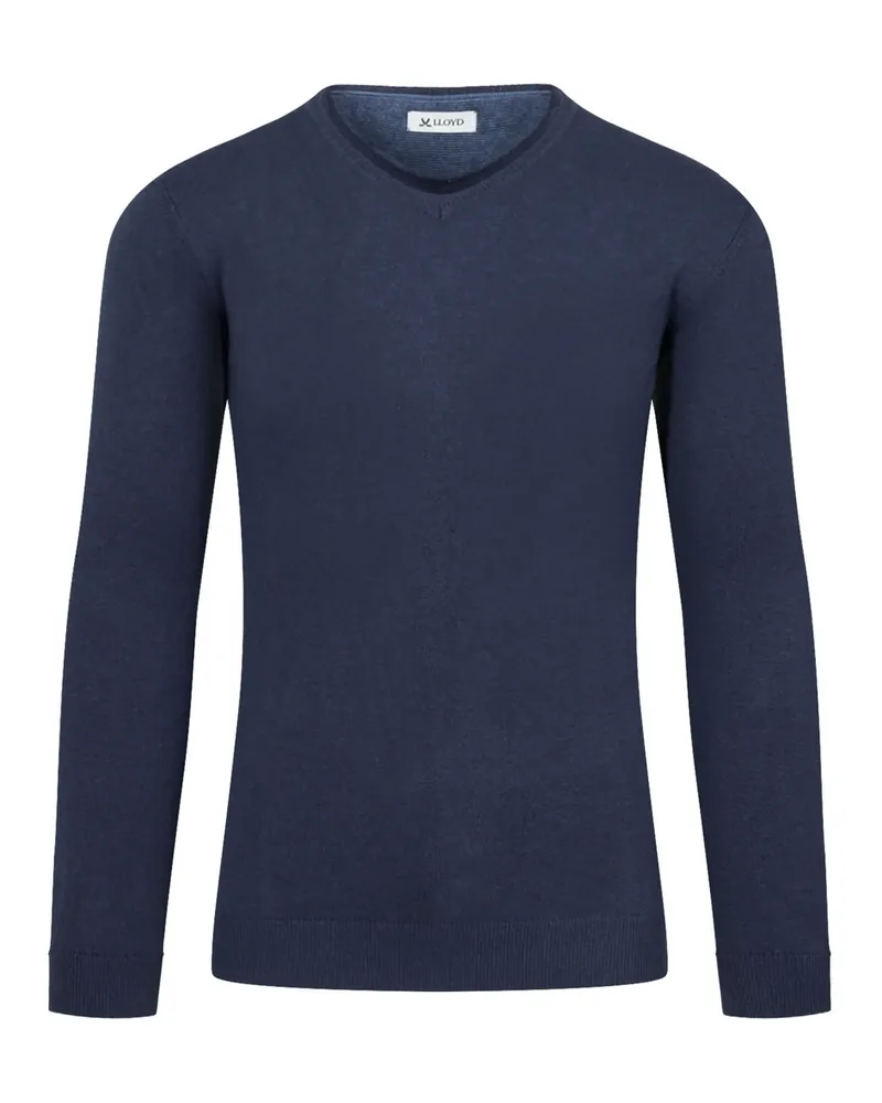 Lloyd Blau Textil | V-ausschnitt Pullover Blau