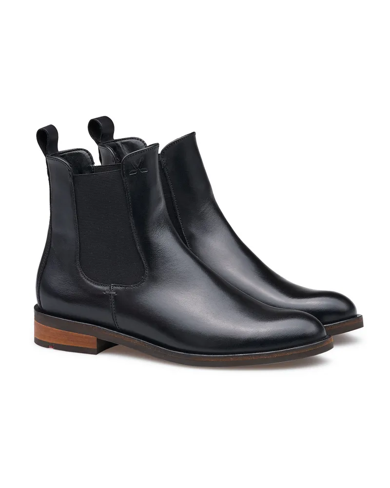 Lloyd Schwarz Glattleder | Damen Dara 315 Schwarz Schwarz