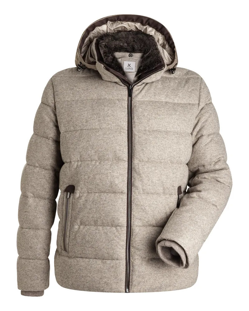 Lloyd Beige Wolle | Gepolsterte Jacke Masino Beige