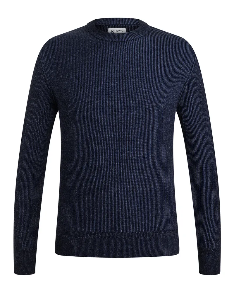 Lloyd Blau Strickpullover Rundhals Blau