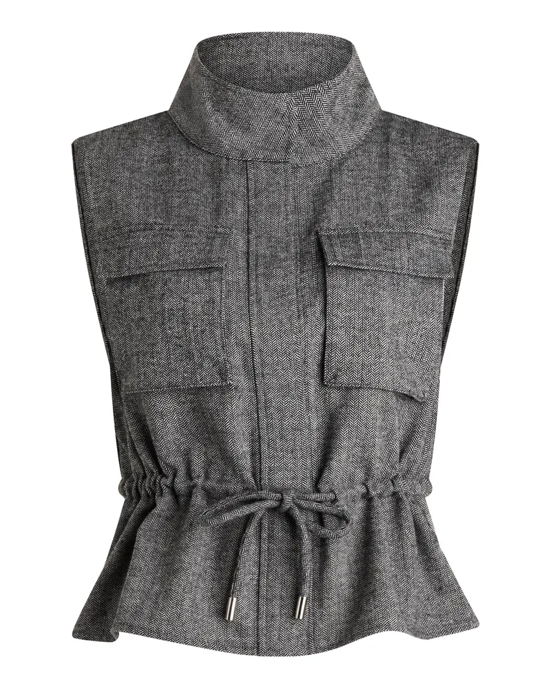 Lloyd Schwarz Polyester | Damen Weste Schwarz Schwarz