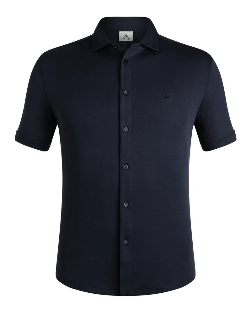 Lloyd Blau Hemd Kurzarm Blau