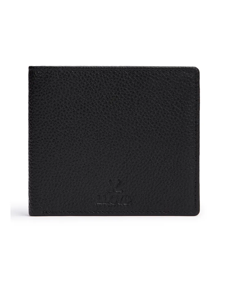 Lloyd Schwarz Genarbtes Leder | Wallet Schwarz
