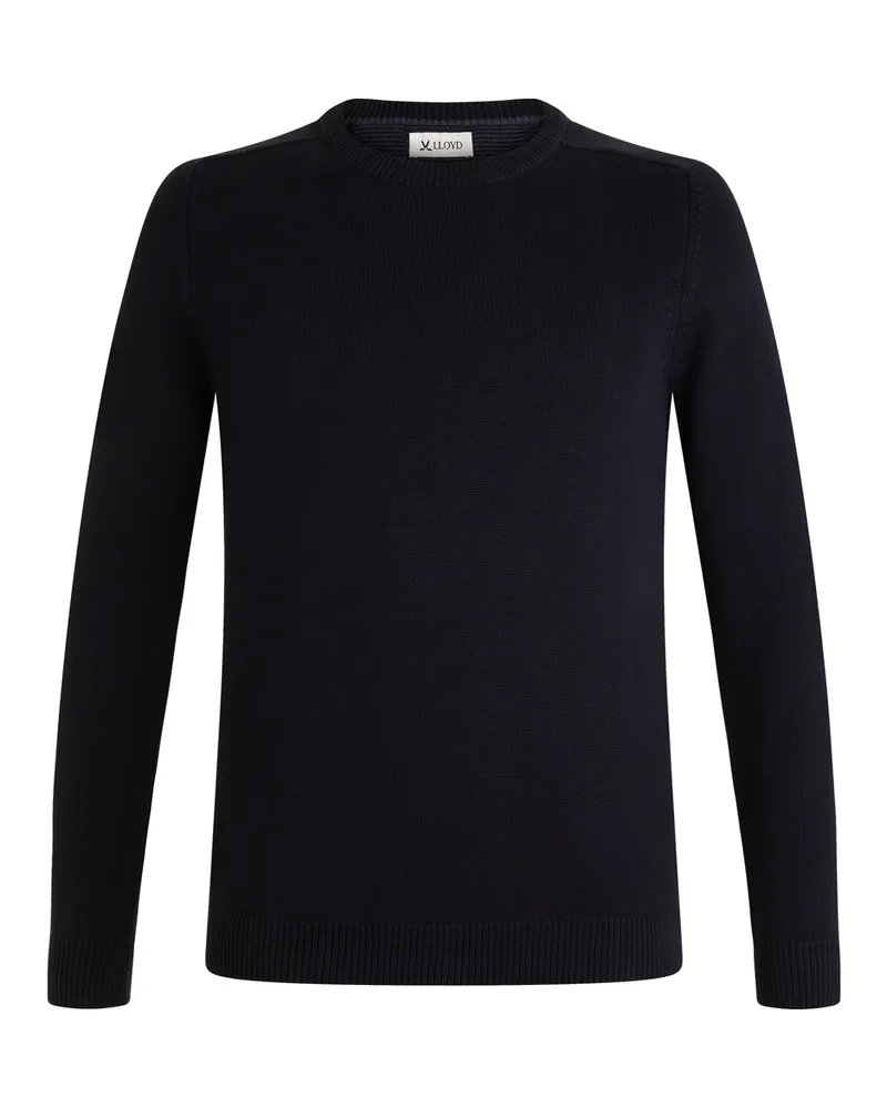 Lloyd Blau Strickpullover Rundhals Blau