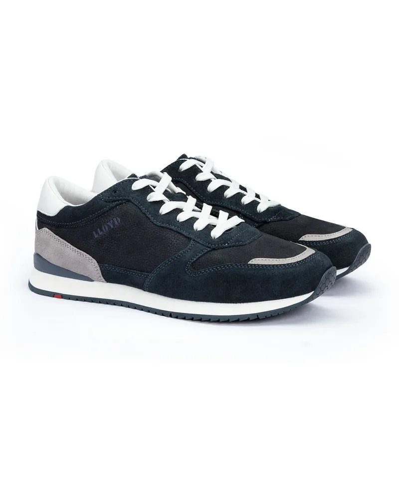 Lloyd Blau Genarbtes Leder | Rauleder | Glattleder | Elmore Blau