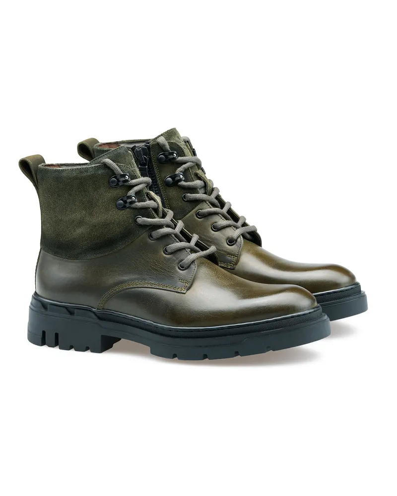 Lloyd Grün Glattleder | Rauleder | Serra 345 Grün