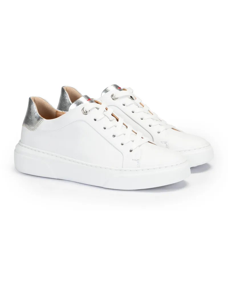 Lloyd Weiss Glanzleder | Glattleder | Damen Sneaker Weiss Weiss