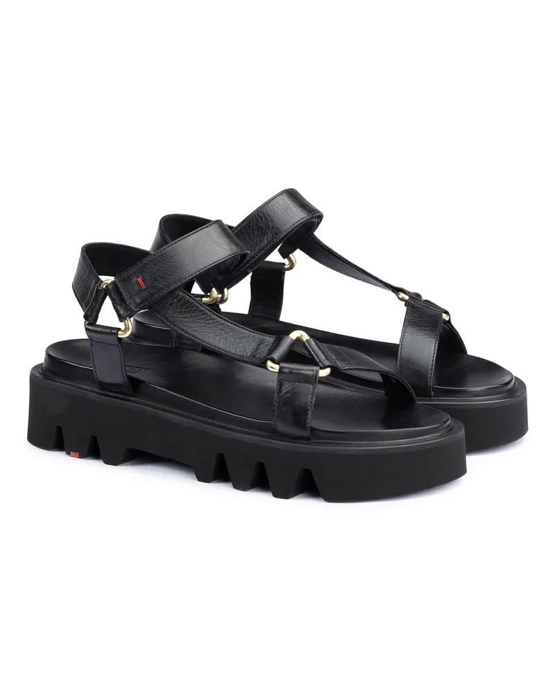 Lloyd Schwarz Glattleder | Damen Sandalen Schwarz Schwarz