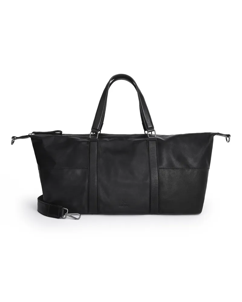 Lloyd Schwarz Glattleder | Travel Bag Schwarz