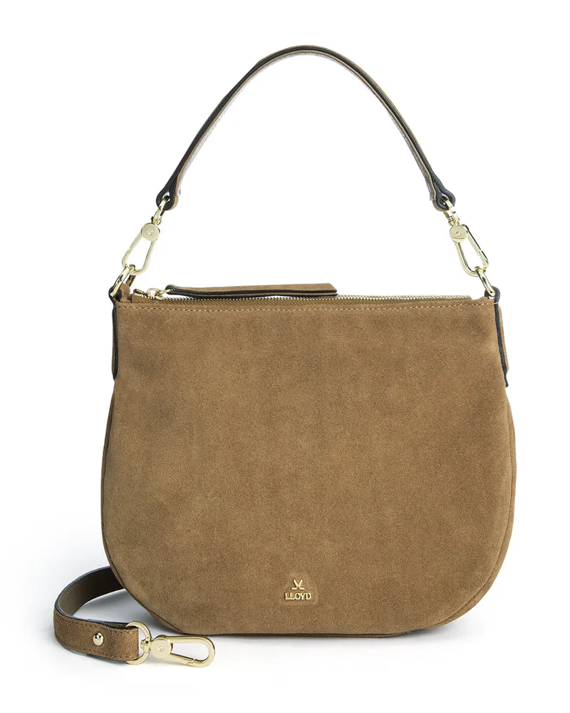 Lloyd Braun Rauleder | Damen Hobo Bag Braun Braun