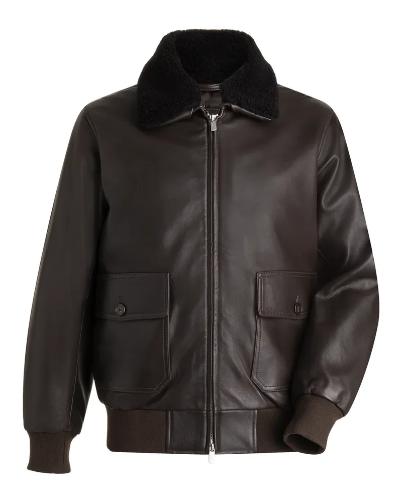 Lloyd Braun Glattleder | Blouson Braun
